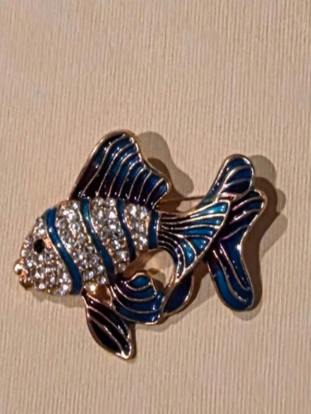 New! Fish Brooch Pin – Teal, Blue & Purple • NWOT